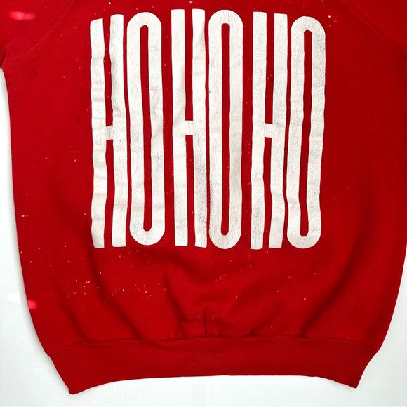 Vintage Christmas Holiday Ugly Sweater Sweatshirt Ho Ho Ho USA XL - Picture 3 of 13